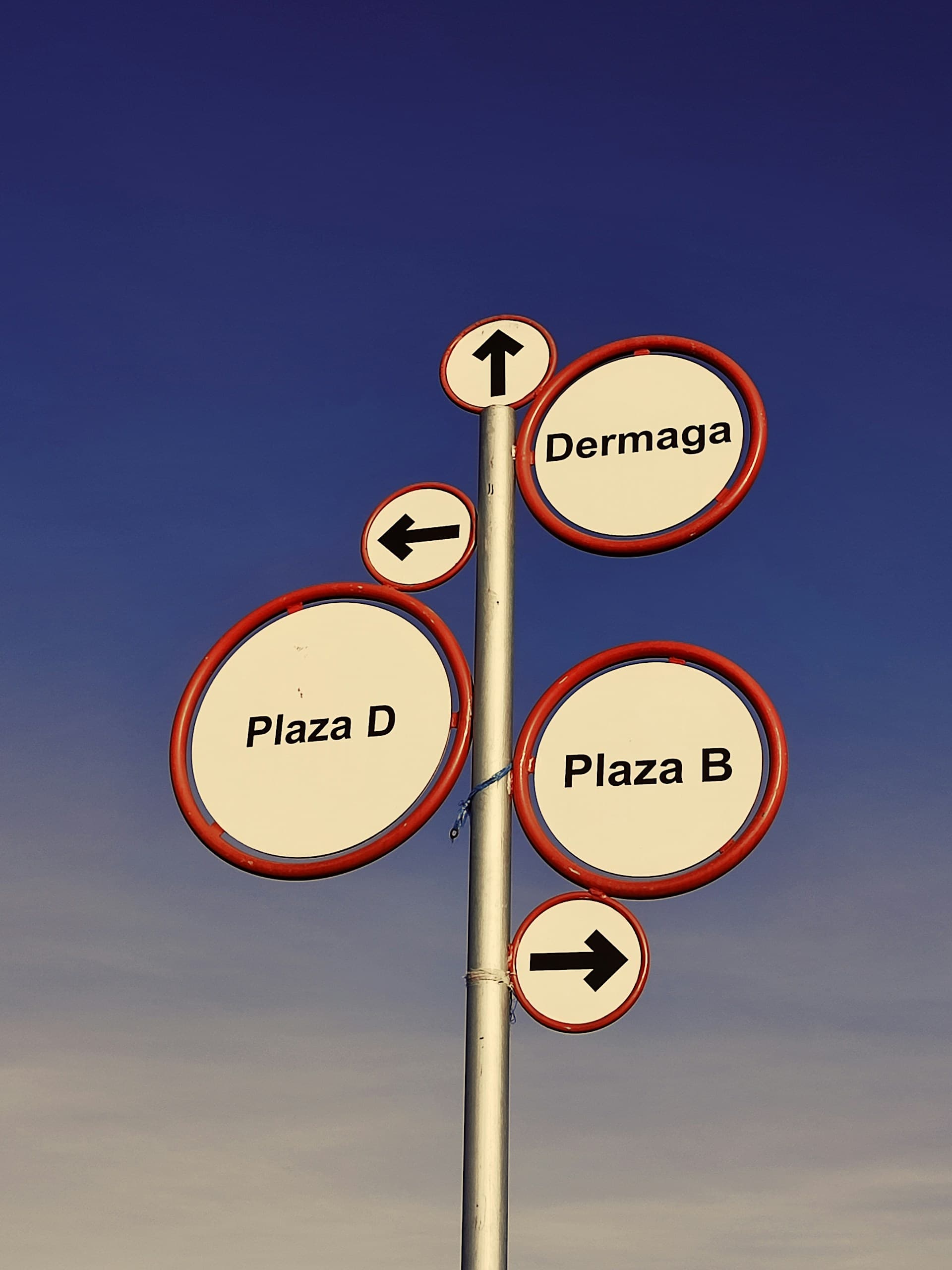 Panneau d'orientation scolaire